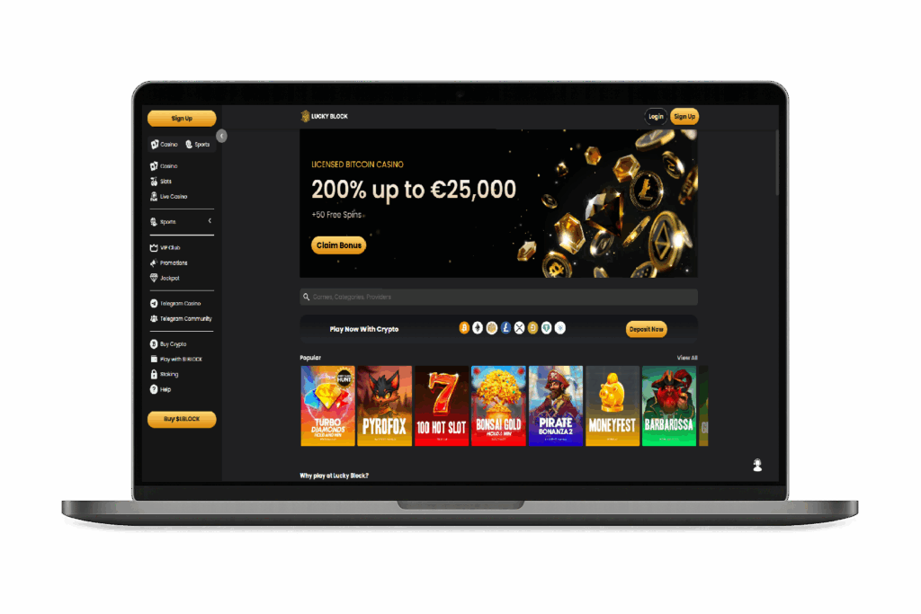 lucky block laptop casino